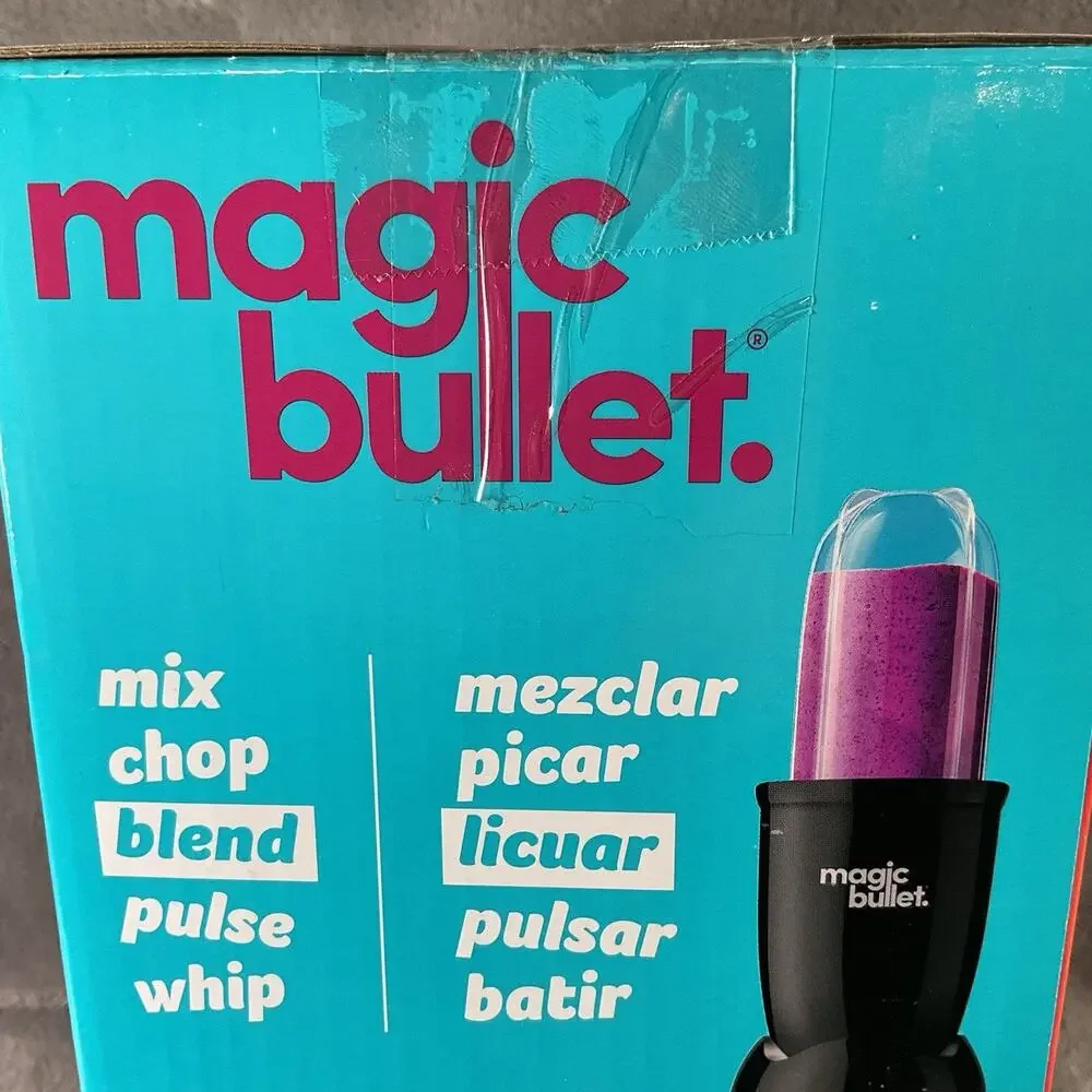 Magic Bullet Personal Blender Set Smoothie Maker Mix Chop Blend Pulse Whip Black